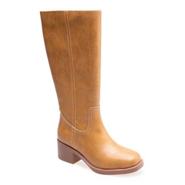 Imagem de UNIONBAY Bota feminina Mustang Fashion, Bronzeado, 38