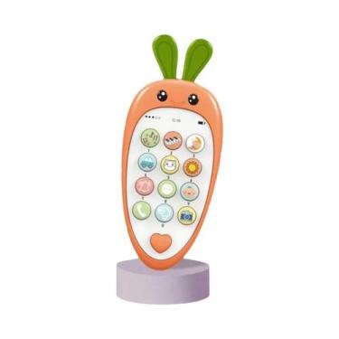 Imagem de Brinquedo De Telefone Para Bebês Com Música E Sons, Mordedor Simulador