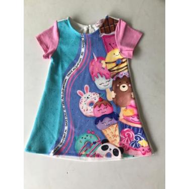 Imagem de Vestido infantil feminino sweets cream funny. Ms. Mon sucré