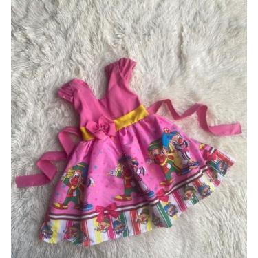 Imagem de Vestido Menina Infantil Temático Simples Patati Patatá Rosa - ACT, M