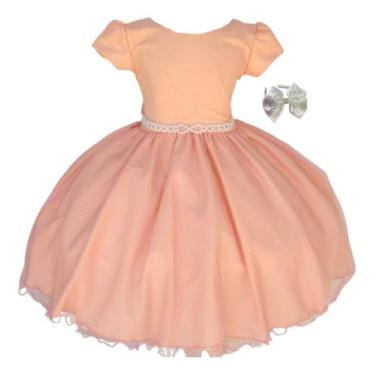 Imagem de Vestido Infantil Meninas Violeta Luxo Roxo Festa Com Tiara - Pingo De 