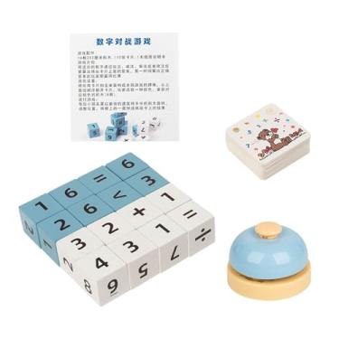 Imagem de Almencla Brinquedo educativo de matemática, brinquedo para ensino domiciliar, jogo interativo portátil e reutilizável, jogo de tabuleiro para crianças.