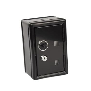 Imagem de harayaa Mini Cofre de Leve e Decorativo em Formato de Porquinho para Guardar Objetos de Papelaria, Joias e Bonecas na Sala de Estar, Preto