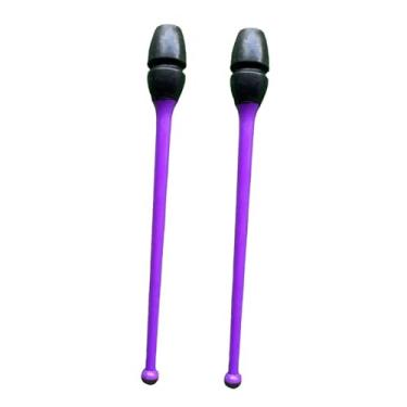 Imagem de menolana Conjunto de 2 Bastões de Ginástica Artística em Borracha para Treinamento, para Crianças e Adultos, Conectáveis ​​e Rítmicos, 35cm