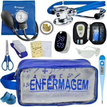 Imagem de Kit Enfermagem Aparelho Pressão Esteto Frete Grátis Promocao - Love Sa