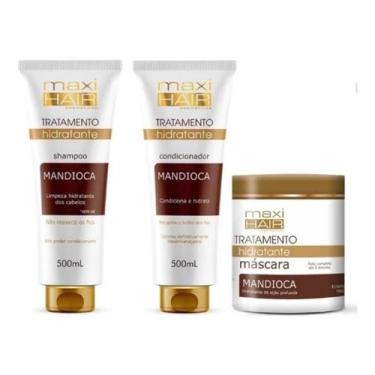 Imagem de O melhor kit mandioca para hidratacao e brilho intenso dos fios- maxi 