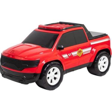 Imagem de Carrinho Bombeiro PICK-UP Alien com Design Robusto e Adesivos Temático