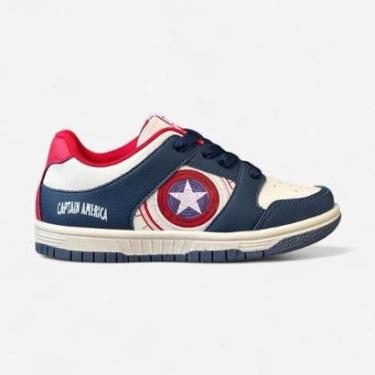 Imagem de Tênis Disney Marvel Capitão América Infantil Branco-Masculino