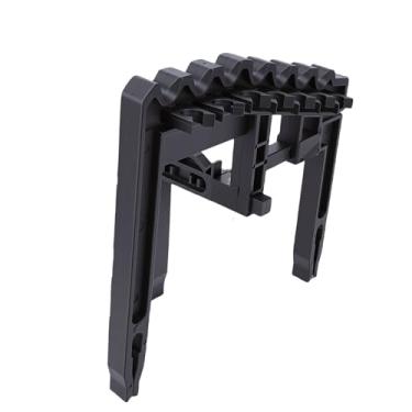 Imagem de Fockety Suporte para Tacos de Golfe, Estrutura Ajustável em Plástico com Largura de 20-25cm para 9 Tacos, com 3 Peças Fáceis de Montar, para Uso Interno e Externo em Casa, Escritório