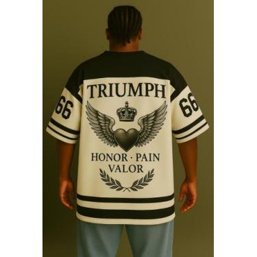 Imagem de Camiseta Streetwear Oversized Masculina triumph, G