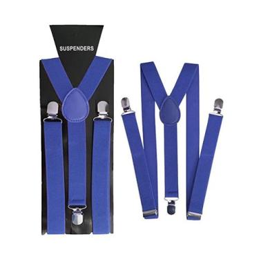 Imagem de Suspensório Liso Adulto Ajustável - Extra Festas, Azul marinho