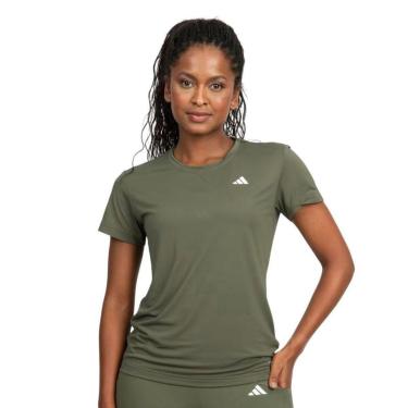 Imagem de Camiseta Adidas Own The Run 3S Feminina - Verde 2GG-Feminino
