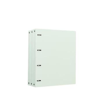 Imagem de Organizador de arquivos, 3 peças, pasta perfurada A4, PP com quatro furos e folhas soltas, organizador de arquivos para escola, escritório, material de escritório