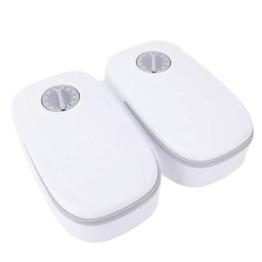 Imagem de Generic Alimentador Automático para Animais de Estimação, 2 Refeições, Fundo Antiderrapante, Tigelas Separadas, Alimentação Cronometrada para Cachorro, Gato, Dispensador de Comida, Material Plástico