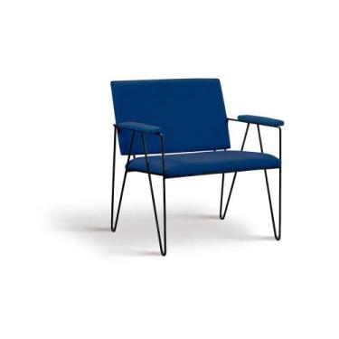 Imagem de Poltrona Loridane - Azul Marinho - daf