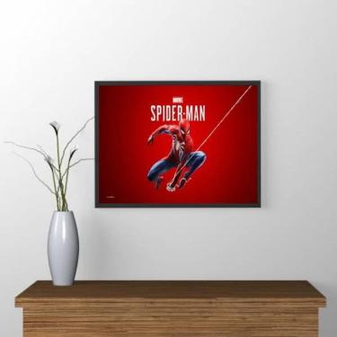 Imagem de Quadro Decorativo Spider Man 24X18Cm - Com Vidro