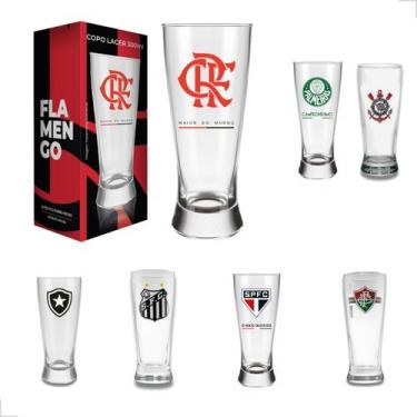 Imagem de Copo De Cerveja Tulipa Chopp Licenciado Times de Futebol 300ml - ALLMI