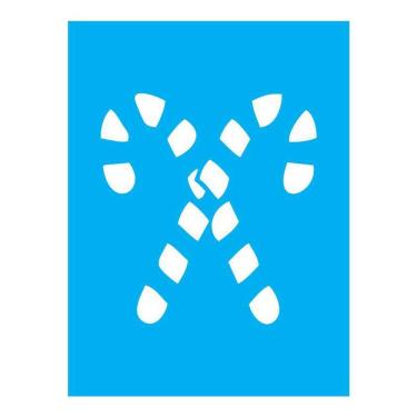 Imagem de Stencil Tamako Bengalas Natal - 15X20Cm - Ref A3276