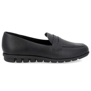 Imagem de Mocassim Feminino Couro Preto Usaflex AL3401
