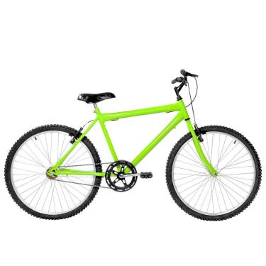 Imagem de Bicicleta Masculina Aro 26 Mtb Alumínio Natural Cor Verde Claro