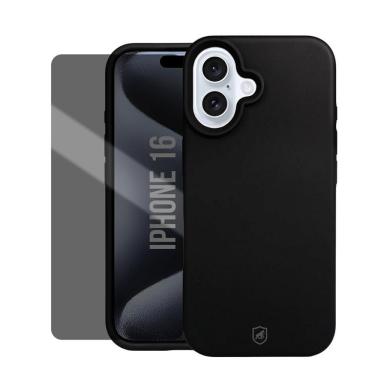 Imagem de Kit Capa Silicon Premium E Película Hydrogel Privacidade Para Iphone 16 - Gshield