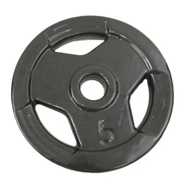 Imagem de Anilha 05kg Vazada Revestida Emborrachada Sport Peso Musculacao Academia Jfit-Unissex