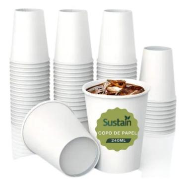 Imagem de Copo De Papel Biodegradável 180 ml C/ 50 Unidade Talge