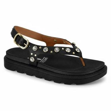 Imagem de Sandalia Feminina Vizzano Papete Fivela Casual Confortável Original -,