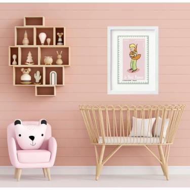 Imagem de Quadro Pequeno Príncipe Com Raposa - 60X48Cm - Quadros On-Line