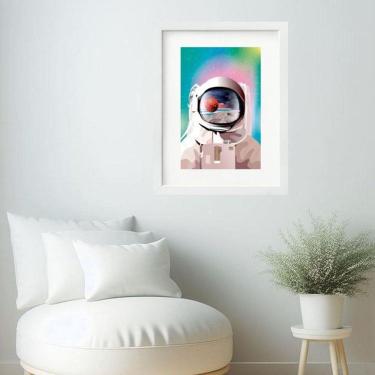 Imagem de Quadro Astronauta Candy Color- 60X48Cm
