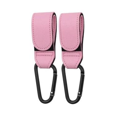 Imagem de Ganchos Ajustáveis De Couro PU Para Carrinho De Bebê (2 Peças) - Organ