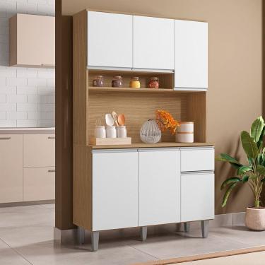 Imagem de Kit Cozinha Marcia Armario Completo 105cm AJL Moveis