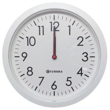 Imagem de Relógio de Parede Redondo Branco 27cm - Herweg
