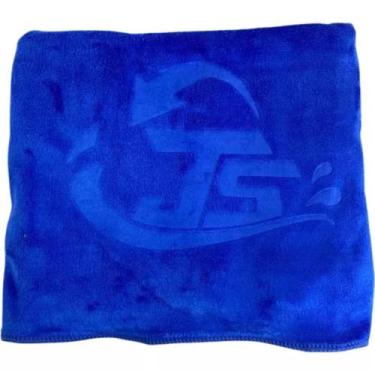 Imagem de Toalha Microfibra 40x60cm 400gsm Cor Azul Secagem Ultra Rápida - Js Im