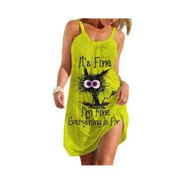 Imagem de Vestido Casual De Verão Feminino Em A, Estilo Solto, Tendência Y2K, Ro