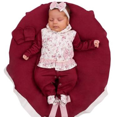 Imagem de Saída de Maternidade Menina Dudinha Delicada Pompom - Amora Enxovais, 