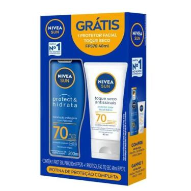 Imagem de Kit Nivea Sun Protetor Solar Corporal Protect e Hidrata FPS70 200ml + 