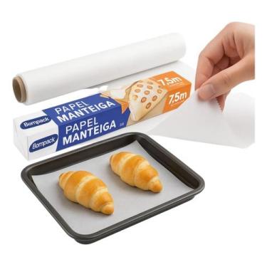 Imagem de Papel Manteiga Forno Freezer Micro-ondas 28 x 7,5 Bompack