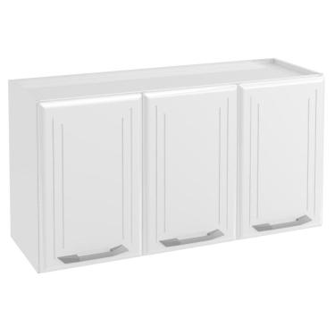 Imagem de Armário de Cozinha de Aço Aéreo Triplo Telasul Topázio Branco