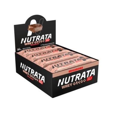 Imagem de Whey Grego Bar Brigadeiro - Nutrata Cx 12 Un., Brigadeiro