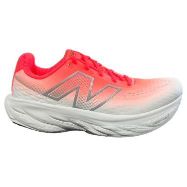 Imagem de Tênis New Balance Fresh Foam X 1080 Branco e Coral Masculino-Masculino