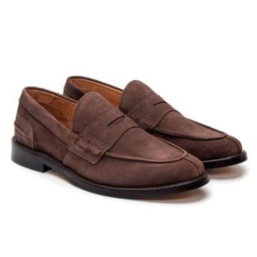 Imagem de Sapato Masculino Social Couro Loafer Camurça Conforto-Masculino