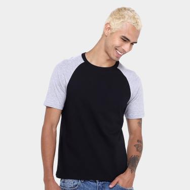 Imagem de Kit Camiseta Básicos Raglan  2 Peças Masculina-Masculino