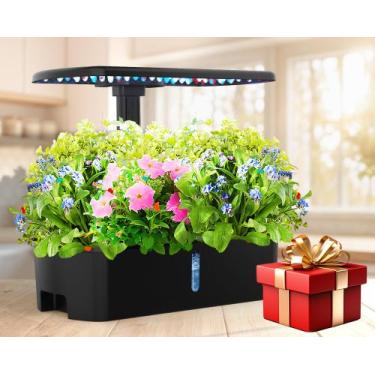 Imagem de Kit de sistema de cultivo hidropônico para jardim interno com 12 cápsu