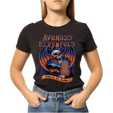 Imagem de Camiseta Baby Look Feminina Avenged Sevenfold Modelo 6 - Estamparia & 