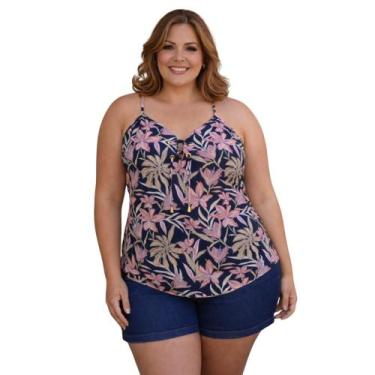 Imagem de Regata Feminina Alça Fina Ajustáveis Leve Confortável Malha Fria - Res