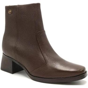 Imagem de Bota Feminina Conforto Couro Soft Touch Salto Medio Pegada-Feminino