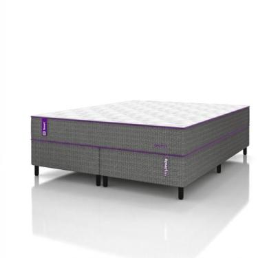 Imagem de Conjunto Cama Box com Colchão Queen Molas Ensacadas Smartz Denver 158x