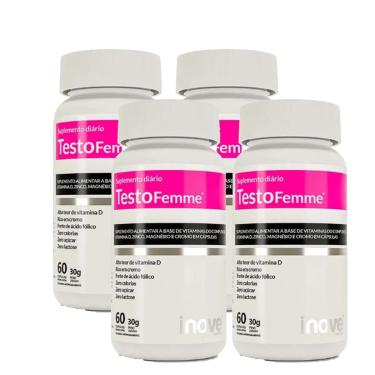 Imagem de Kit 4x TestoFemme 4x30 comp Ivone Nutrition Suplementos-Unissex