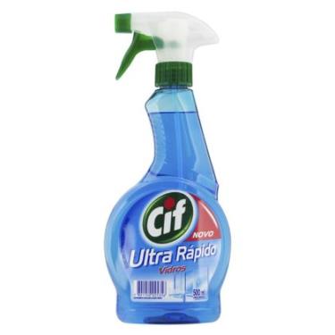 Imagem de Limpador de Vidros Ultra Rápido Cif 500ml Brilho Intenso Secagem Rápida